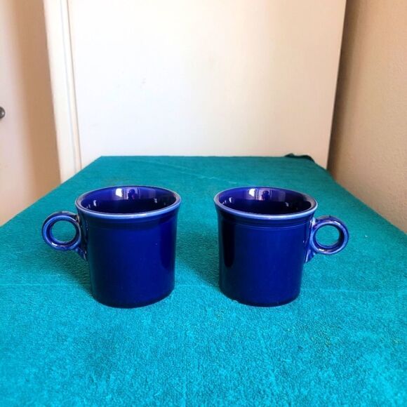 Fiestaware java mugs in cobalt - Picture 1 of 3